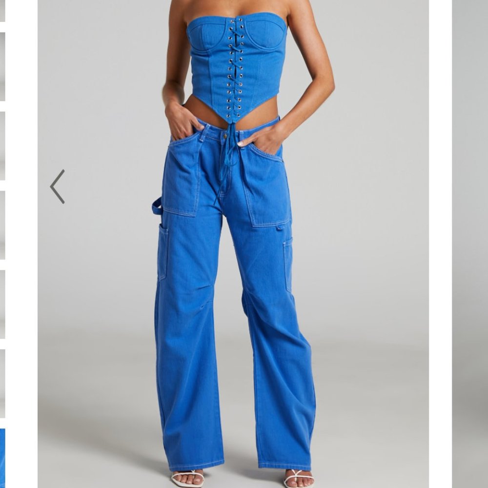 MIAMI VICE PANTS and CORSET IN BLUE